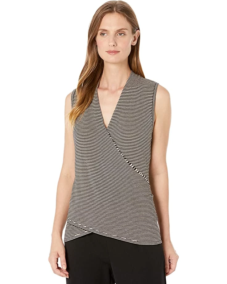 NIC+ZOE Shirts & Tops Striped Vital Wrap Tank 3 NIC+ZOE Shirts & Tops Striped Vital Wrap Tank
