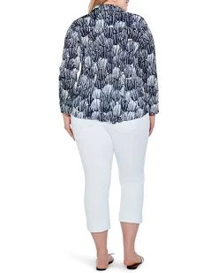 NIC+ZOE Shirts & Tops Indigo Shells Top 7 NIC+ZOE Shirts & Tops Indigo Shells Top -NIC+ZOE outlet store 81RK sFGDUL. AC SR736920