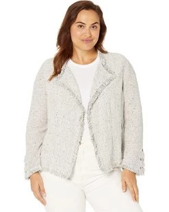 NIC+ZOE Coats & Outerwear Plus Size Fringe Mix Jacket 11 NIC+ZOE Coats & Outerwear Plus Size Fringe Mix Jacket -NIC+ZOE outlet store 81VcvC4o3vL. AC SR736920