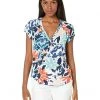 NIC+ZOE Shirts & Tops Petite Tropical Patchwork Top -NIC+ZOE outlet store 81ahhncQzgL. AC SR736920