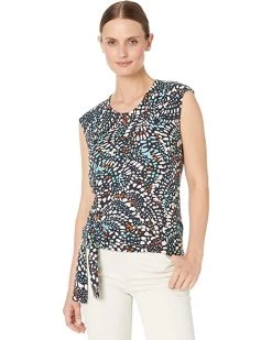 NIC+ZOE Shirts & Tops Mosaic Dots Top