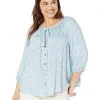 NIC+ZOE Shirts & Tops Plus Size In Stitches Top