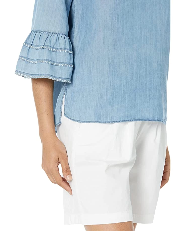 NIC+ZOE Shirts & Tops Denim Tangier Top 5 NIC+ZOE Shirts & Tops Denim Tangier Top - Image 3