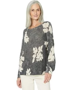 NIC+ZOE Sweaters Scattered Florals Sweater