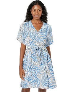 NIC+ZOE Dresses Petite Palm Dot Dress