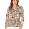 NIC+ZOE Shirts & Tops Plus Size Forest Spot Top
