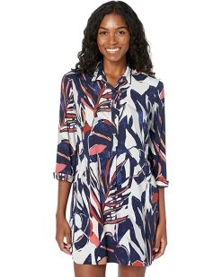 NIC+ZOE Dresses Petite Seaside Shade Dress