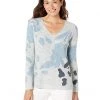 NIC+ZOE Sweaters Breezy Leaves Sweater -NIC+ZOE outlet store 81zFGPX syL. AC SR736920