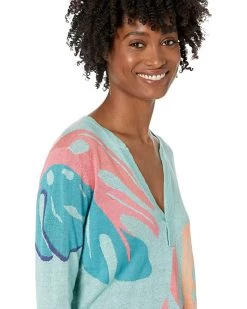 NIC+ZOE Sweaters Petite Fiesta Fronds Sweater -NIC+ZOE outlet store 910BP0n869L. AC SR736920