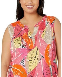 NIC+ZOE Dresses Plus Size Feather Leaves Dress -NIC+ZOE outlet store 915iRyshCaL. AC SR736920