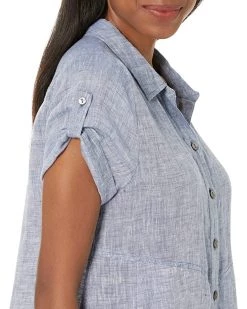 NIC+ZOE Dresses Petite Drifty Linen Shirtdress -NIC+ZOE outlet store 91AUhu90s0L. AC SR736920