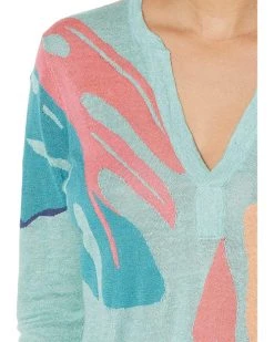 NIC+ZOE Sweaters Fiesta Fronds Sweater -NIC+ZOE outlet store 91JNIR 8ptL. AC SR736920