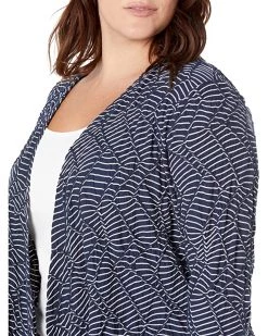 NIC+ZOE Sweaters Plus Size Mixed Lines Four-Way Cardigan -NIC+ZOE outlet store 91PKch011L. AC SR736920
