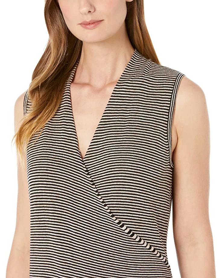 NIC+ZOE Shirts & Tops Striped Vital Wrap Tank 5 NIC+ZOE Shirts & Tops Striped Vital Wrap Tank - Image 3
