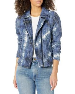 Coats & Outerwear NIC+ZOE Women's Tie Dye Biker Jacket