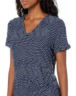 NIC+ZOE Shirts & Tops Petite Mixed Lines Tee -NIC+ZOE outlet store 91i2F1GEvxL. AC SR736920