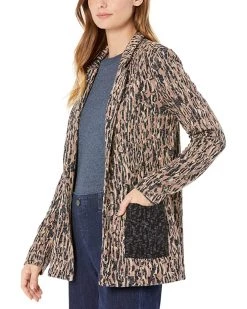 NIC+ZOE Coats & Outerwear Bark Mix Blazer -NIC+ZOE outlet store 91iUUS fHHL. AC SR736920