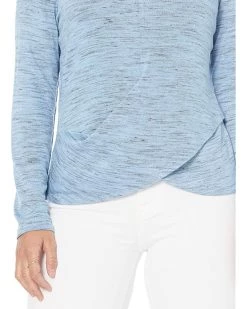 NIC+ZOE Shirts & Tops Petite Space Dye Twist Top -NIC+ZOE outlet store 91ljE0JXnbL. AC SR736920